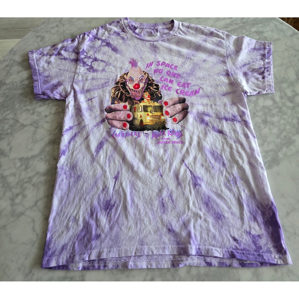 Contenders Killer Klowns From Outer Space Purple Tie Dye Graphic T-Shirt Mens L